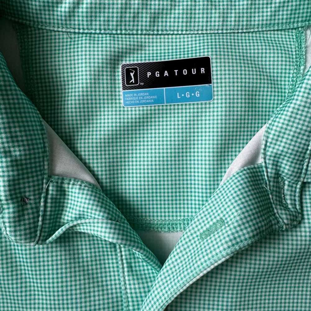 PGA Tour Men's Green Polo Shirt - Picture 3 of 3